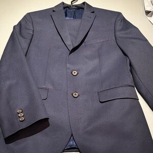 Ralph Lauren Navy Suit - jacket/trousers. Size 16boys & Topman shirt. The Bay.